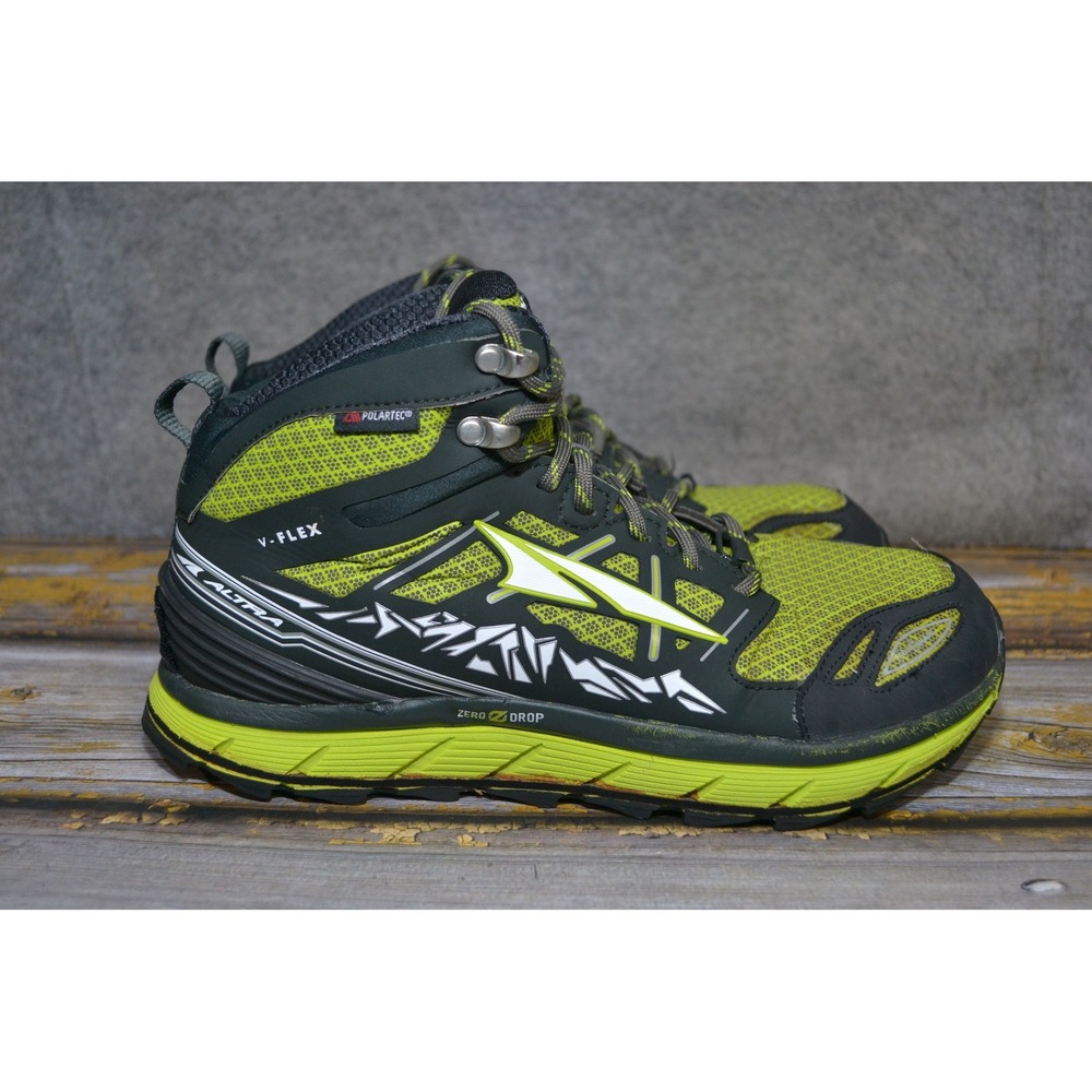 Altra Lone Peak 3.0 Mid Shoes Mens 8.5 Green Trail Running Sneakers A1653MID-1